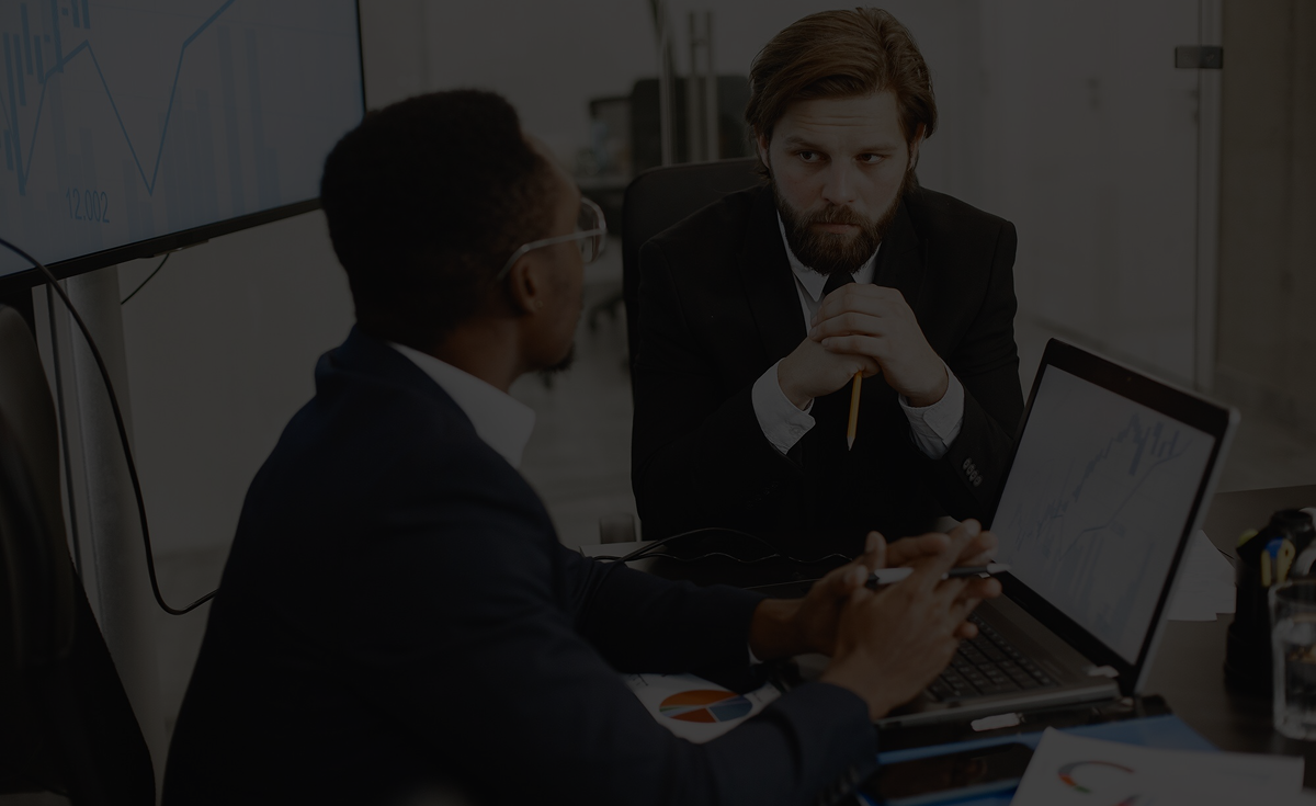 Business professionals collaborating